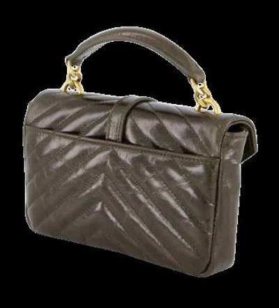 Saint Laurent College Mini Leather Shoulder Bag