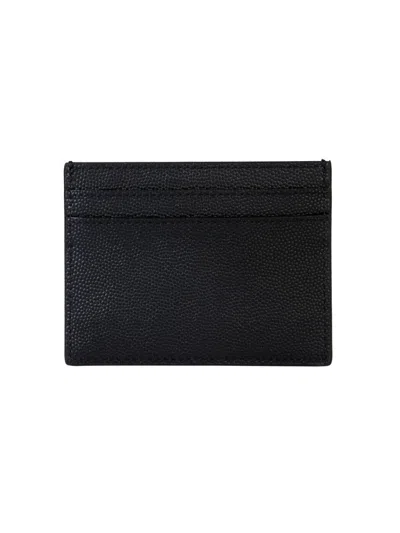 Saint Laurent Black Leather Cardholder