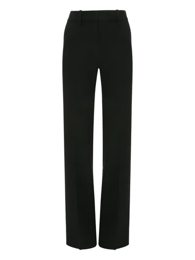 Victoria Beckham Tailored Straight Leg Trousers In Black