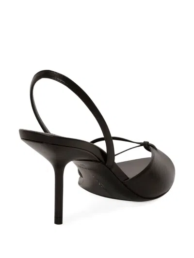 Victoria Beckham 75mm Harlow Slingback Knot-detail Sandals In Black