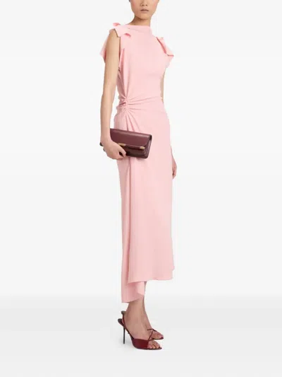 Victoria Beckham 202 Leather Bar-detail Clutch Bag