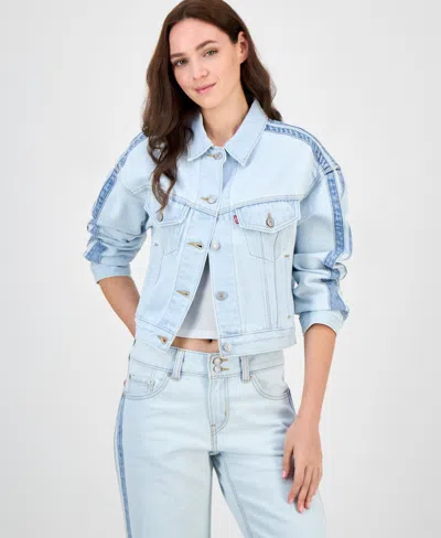 Levi's Women's 90s Stripe Shrunken Trucker Jacket