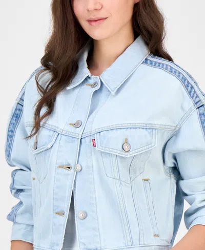 Levi's Women's 90s Stripe Shrunken Trucker Jacket