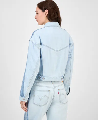 Levi's Women's 90s Stripe Shrunken Trucker Jacket