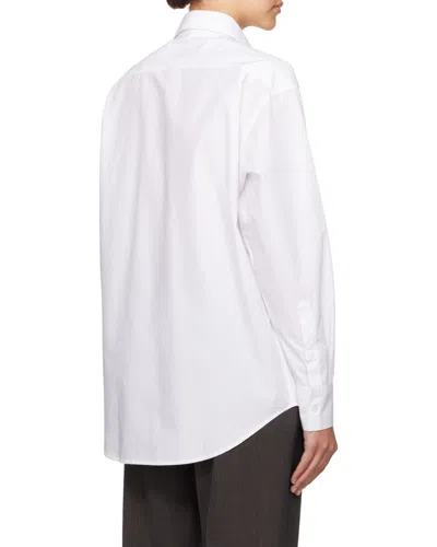 Filippa K Relaxed Fit Long Sleeves Top In White