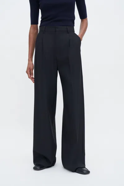 Filippa K Darcey Wool Trousers In Black