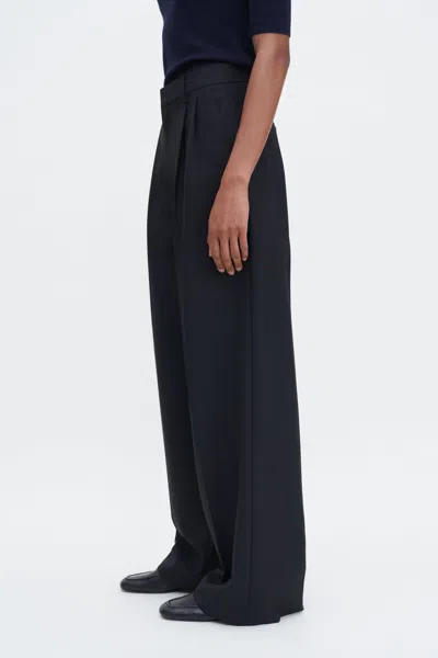 Filippa K Darcey Wool Trousers In Black
