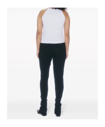 Filippa K Monogram Embroidered Halterneck Tank Top In Gray