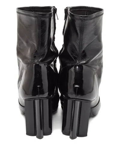 Pre-owned Louis Vuitton Patent-leather Block-heel Boots
