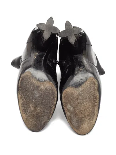 Pre-owned Louis Vuitton Patent-leather Block-heel Boots