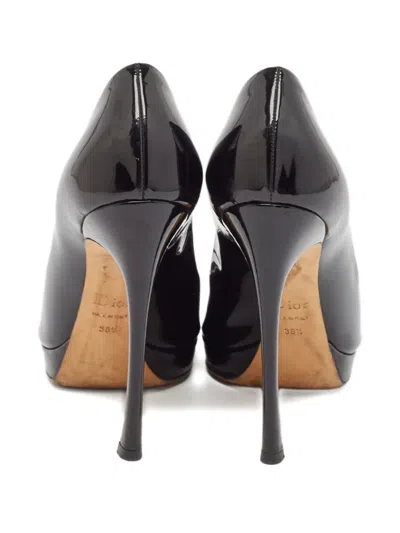 Pre-owned Dior Patent Leather Peep-toe Pumps