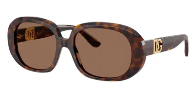 Dolce & Gabbana Dolce  Gabbana Eyewear Round Frame Sunglasses