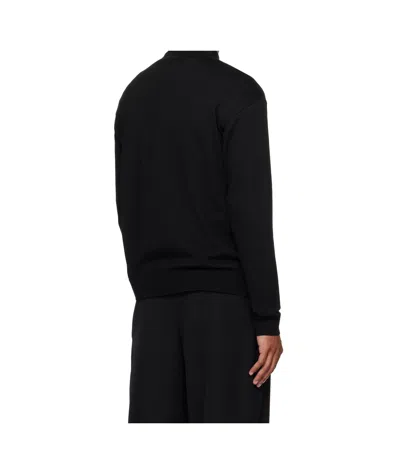 Moschino Bear Embroidered Crewneck Sweater