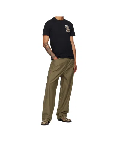 Moschino Black Cotton T-shirt With Bear Print