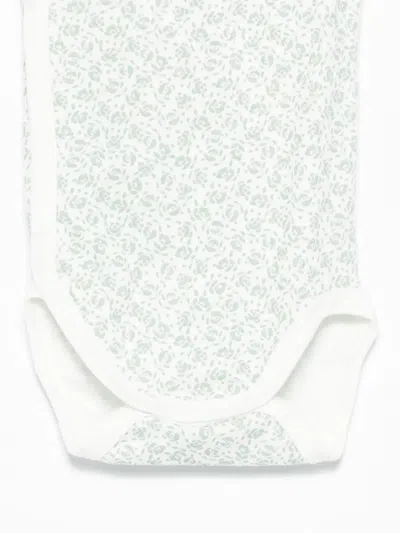 Petit Bateau Printed Cotton Bodies (pack Of Three) In Neutral