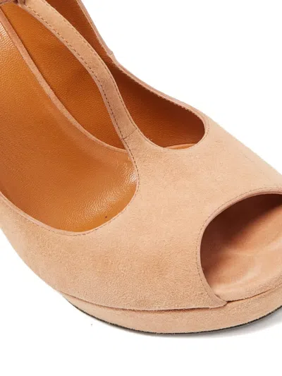 Pre-owned Gucci T-strap Platform Pumps In Pink