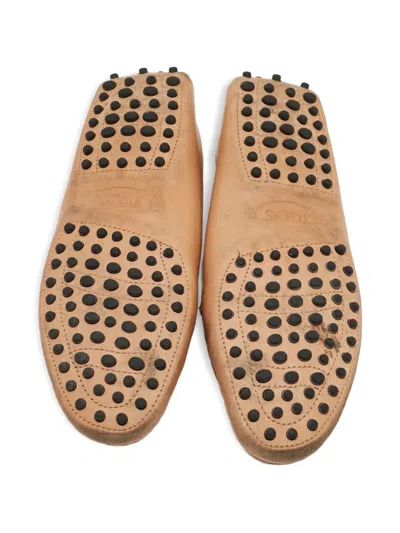 Pre-owned Tod's Vintage Leather Loafers In Brown