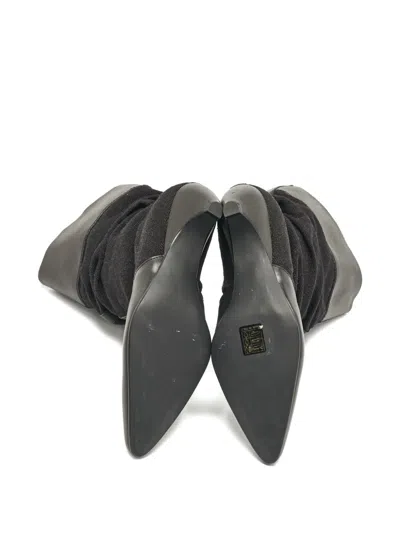 Pre-owned Stella Mccartney Leather-trim Canvas Boots