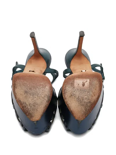 Pre-owned Sergio Rossi Vintage Platform T-strap Sandals