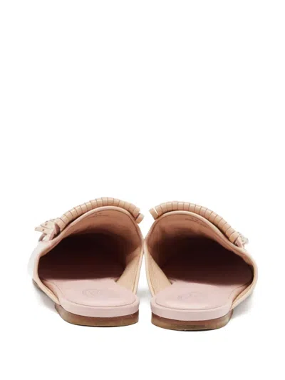 Pre-owned Tod's Vintage Fringed Studded Mules