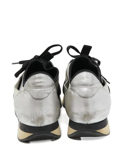 Pre-owned Balenciaga Low-top Sneakers In Silver