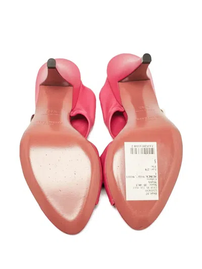 Pre-owned Givenchy Twisted Leather Slides In Pink