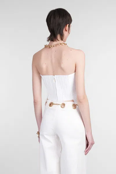 Cult Gaia Jace Topwear In White Cotton In White