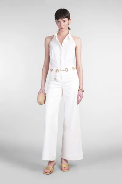 Cult Gaia Gwen Shirt In White Cotton