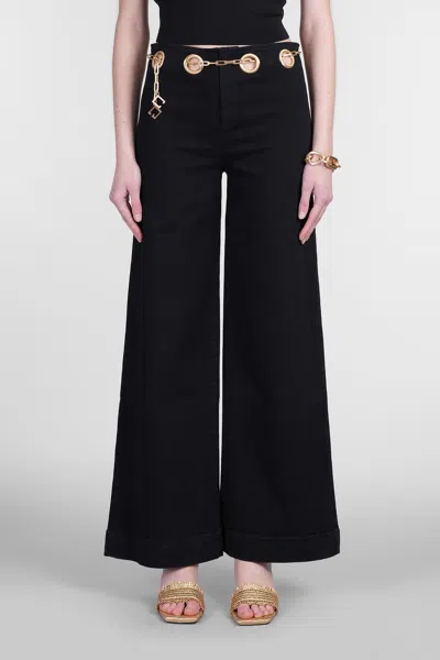 Cult Gaia Sydney Pants In Black Cotton In Black