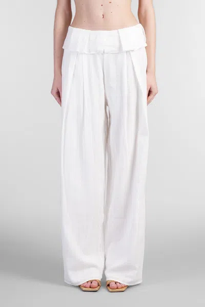 Cult Gaia Gauze Wide-leg Pants In White