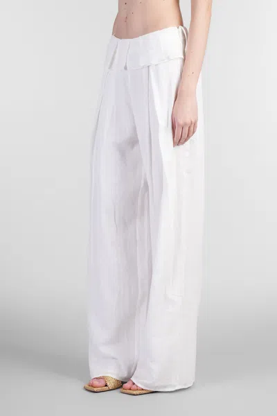 Cult Gaia Gauze Wide-leg Pants In White