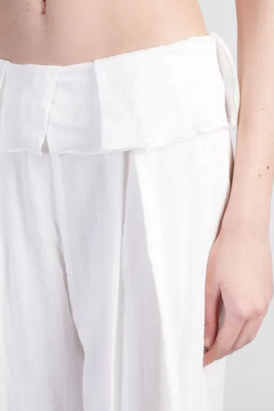 Cult Gaia Gauze Wide-leg Pants In White