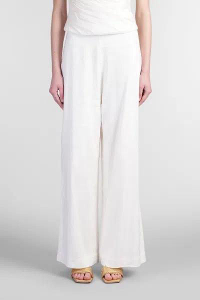 Cult Gaia Kora Pants In White Linen