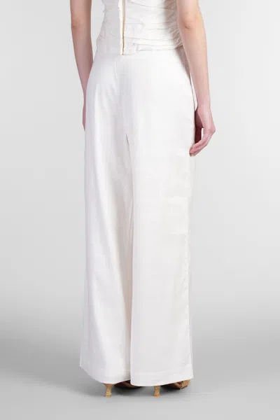 Cult Gaia Kora Pants In White Linen