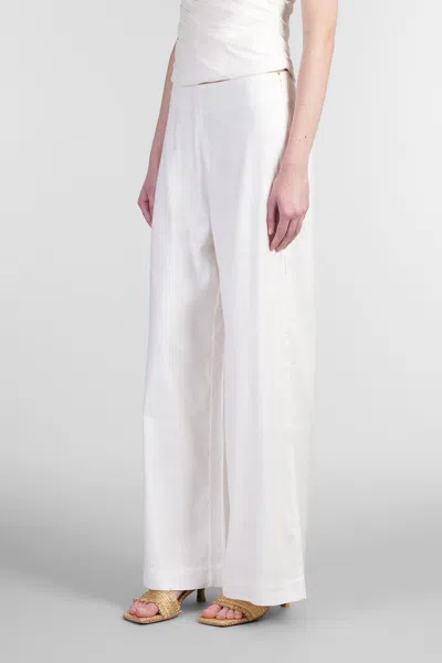 Cult Gaia Kora Pants In White Linen