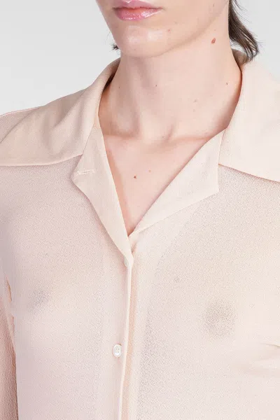 Séfr Claire Shirt In Powder Acrylic In Pink