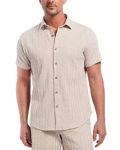 Robert Graham Fornillo Short Sleeve Button Down Shirt In Neutral