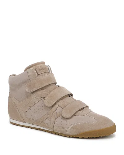Veronica Beard Nima High-top Velcro Sneaker In Brown