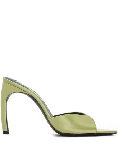 Victoria Beckham 100mm Harlow Open-toe Satin Mules