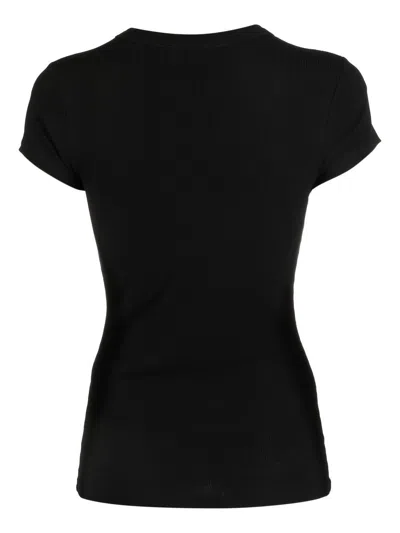 Filippa K Fine Rib Tee In Black