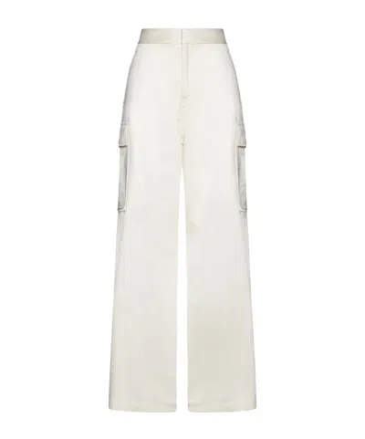 Filippa K Wide Leg Cargo Pants In White