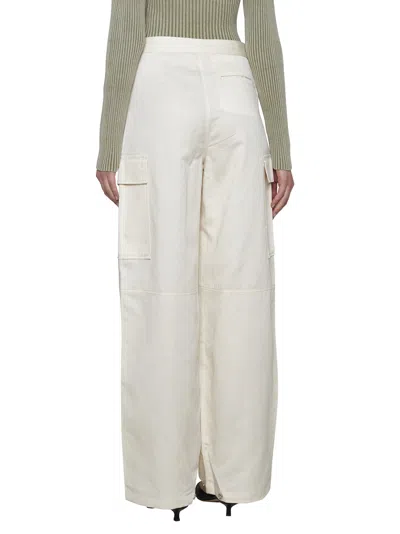 Filippa K Wide Leg Cargo Pants In White