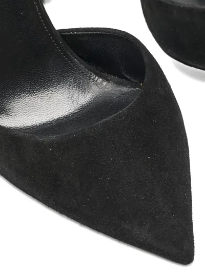 Pre-owned Saint Laurent Suede Zebra-print Heel Pumps