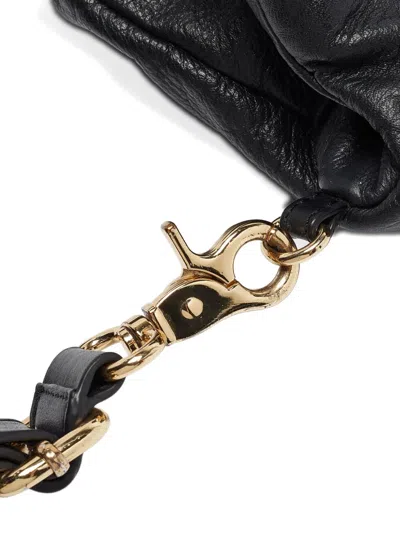 Pre-owned Tory Burch Leather Flap Bag In Black