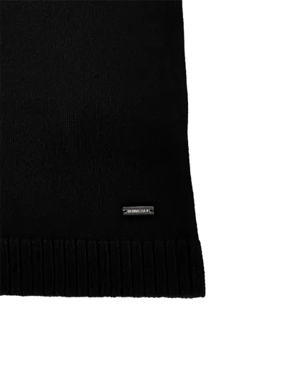 Monnalisa Cross-strap Knitted Dress In Black