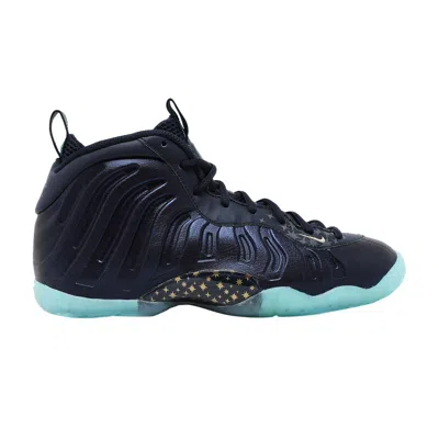 Pre-owned Nike Little Posite One Gs 'gold Stars' | Blue | Kid's Size 5