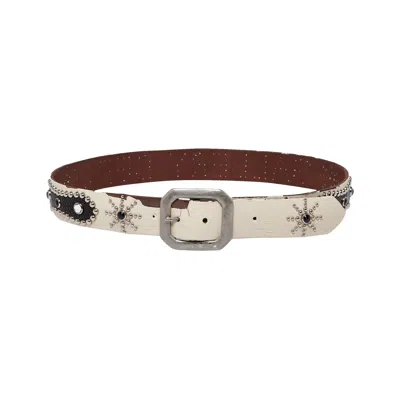 Pre-owned Gallery Dept. Painted Studded Belt 'black' | Men's Size 36