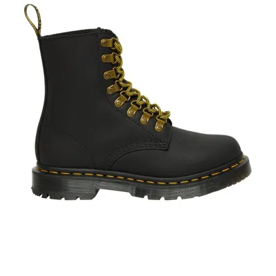 Pre-owned Dr. Martens' Dr. Martens Wmns 1460 Pascal Wintergrip 8 Eye Boot 'black' | Women's Size 6