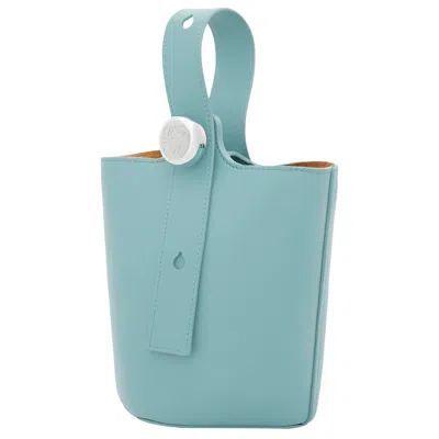 Pre-owned Loewe Mini Pebble Bucket 'water' | Blue | Women's Size Onesize