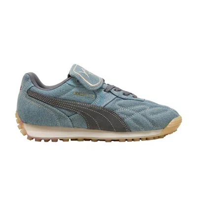 Pre-owned Puma The Smurfs X Fenty X Wmns Avanti Ls Stitched 'slate Sky Denim' | Blue | Women's Size 11